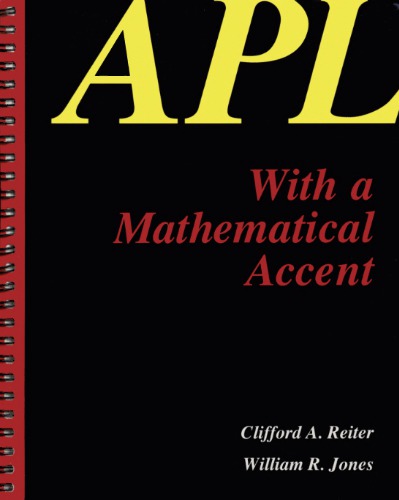خرید و دانلود نسخه کامل کتاب APL With a Mathematical Accent