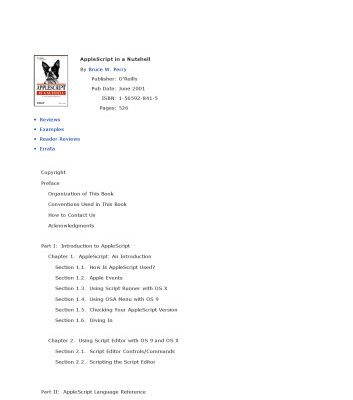 خرید و دانلود نسخه کامل کتاب AppleScript in a nutshell: a desktop quick reference