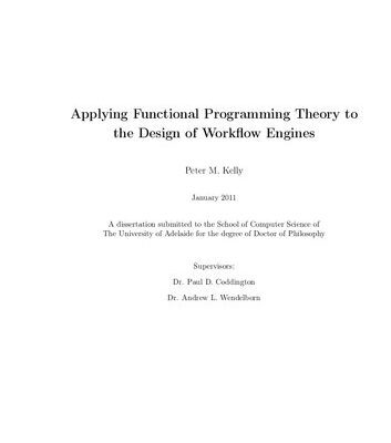 خرید و دانلود نسخه کامل کتاب Applying Functional Programming Theory to the Design of Workflow Engines