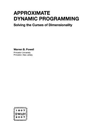 خرید و دانلود نسخه کامل کتاب Approximate dynamic programming: Solving the curses of dimensionality