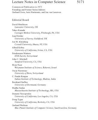 خرید و دانلود نسخه کامل کتاب Approximation, Randomization and Combinatorial Optimization. Algorithms and Techniques: 11th International Workshop, APPROX 2008, and 12th International Workshop, RANDOM 2008, Boston, MA, USA, August 25-27, 2008. Proceedings