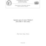 خرید و دانلود نسخه کامل کتاب Apuntes para el curso Cálculo I (MA-1001 Y MA-1101)