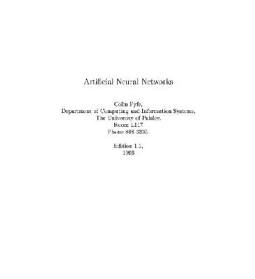 خرید و دانلود نسخه کامل کتاب Artificial neural networks
