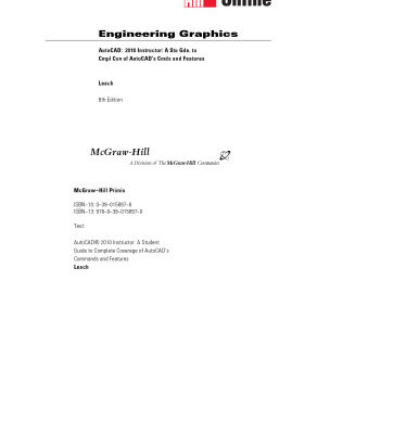 خرید و دانلود نسخه کامل کتاب AutoCAD 2010 Instructor (Mcgraw-Hill Graphics)