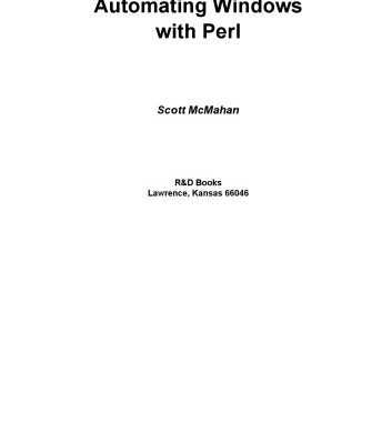 خرید و دانلود نسخه کامل کتاب Automating Windows with PERL