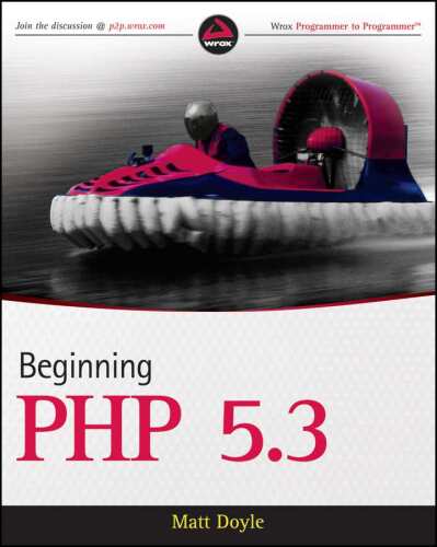 خرید و دانلود نسخه کامل کتاب Beginning PHP 5.3 (Wrox Programmer to Programmer)
