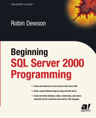 خرید و دانلود نسخه کامل کتاب Beginning SQL Server 2000 Programming_6866f76333e32.jpeg خرید و دانلود نسخه کامل کتاب Beginning SQL Server 2000 Programming
