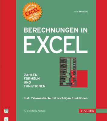 خرید و دانلود نسخه کامل کتاب Berechnungen in Excel: Zahlen, Formeln und Funktionen (Ab Excel 97)