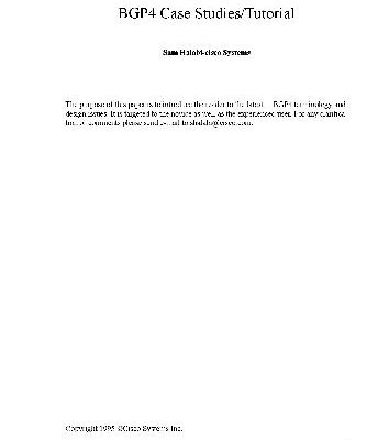 خرید و دانلود نسخه کامل کتاب BGP-Case-Studies