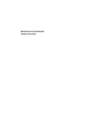 خرید و دانلود نسخه کامل کتاب Blockchain for Distributed Systems Security