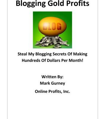 خرید و دانلود نسخه کامل کتاب Blogging Gold Profits