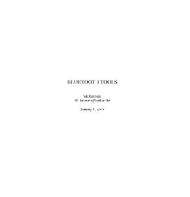 خرید و دانلود نسخه کامل کتاب Bluetooth tools