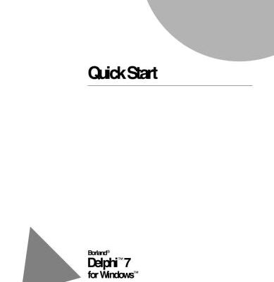 خرید و دانلود نسخه کامل کتاب Borland. Delphi 7: Quick Start