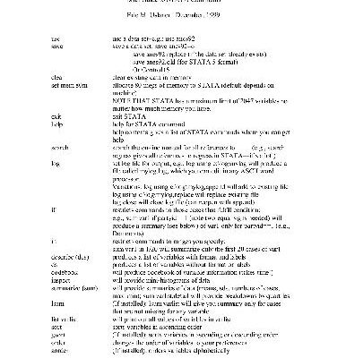 خرید و دانلود نسخه کامل کتاب Brief Guide To Stata Commands