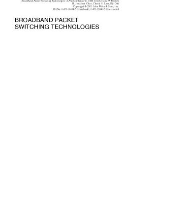 خرید و دانلود نسخه کامل کتاب Broadband packet switching technologies
