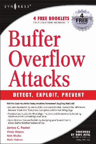 خرید و دانلود نسخه کامل کتاب Buffer Overflow Attacks: Detect, Exploit, Prevent_6868602d98787.jpeg خرید و دانلود نسخه کامل کتاب Buffer Overflow Attacks: Detect, Exploit, Prevent