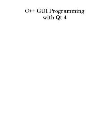 خرید و دانلود نسخه کامل کتاب C++ GUI Programming with Qt 4