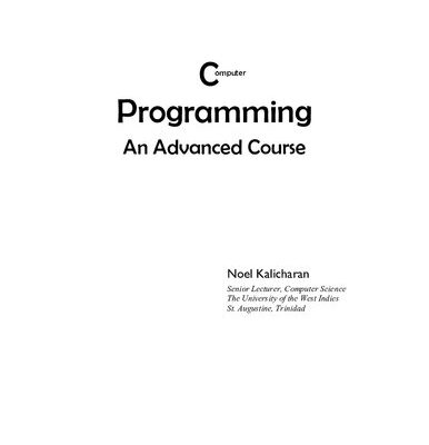 خرید و دانلود نسخه کامل کتاب C Programming – An Advanced Course