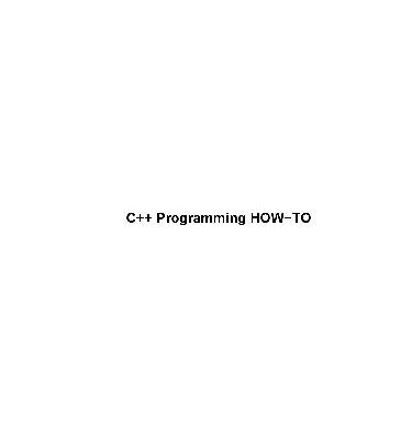خرید و دانلود نسخه کامل کتاب C++ Programming HOW-TO