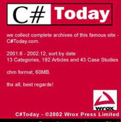 خرید و دانلود نسخه کامل کتاب C Sharp Today