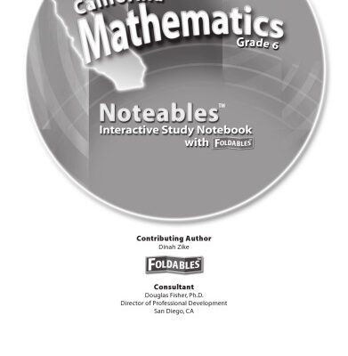 خرید و دانلود نسخه کامل کتاب California Mathematics Grade 6 Noteables (California Mathematics Grade 6)