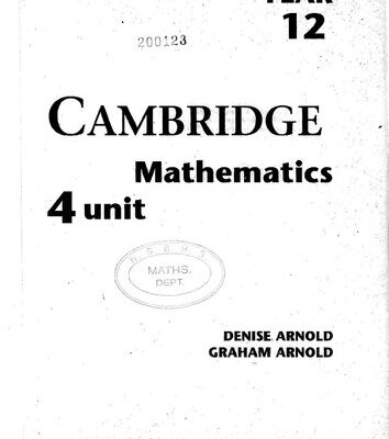 خرید و دانلود نسخه کامل کتاب Cambridge mathematics 4 unit mathematics year 12