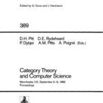 خرید و دانلود نسخه کامل کتاب Category Theory and Computer Science: Manchester, UK, September 5–8, 1989 Proceedings