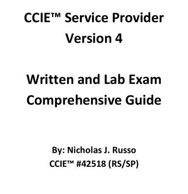 خرید و دانلود نسخه کامل کتاب CCIE Service Provider Version 4 Written and Lab Exam Comprehensive Guide
