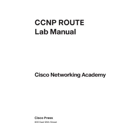 خرید و دانلود نسخه کامل کتاب CCNP ROUTE Lab Manual