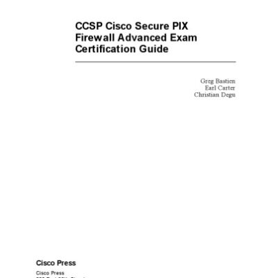 خرید و دانلود نسخه کامل کتاب CCSP Cisco Secure PIX Firewall Advanced Exam Certification Guide, Second Edition