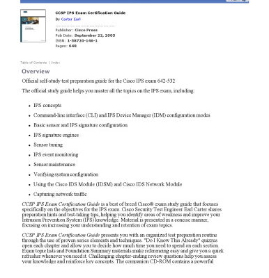 خرید و دانلود نسخه کامل کتاب CCSP IPS Exam Certification Guide