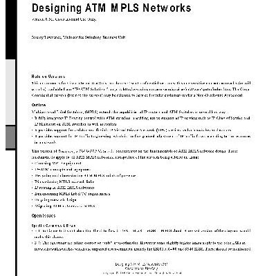 خرید و دانلود نسخه کامل کتاب Cisco Designing ATM MPLS Networks