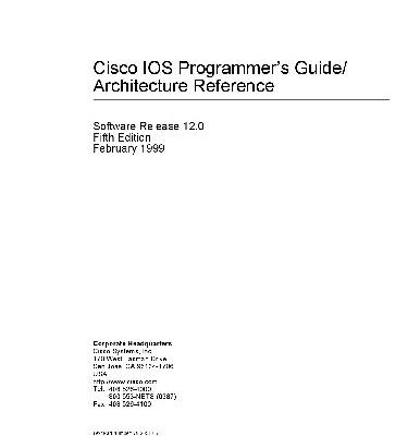 خرید و دانلود نسخه کامل کتاب Cisco IOS Programmer’s Guide/ Architecture Reference