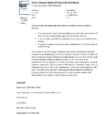 خرید و دانلود نسخه کامل کتاب Cisco Secure Internet Security Solutions