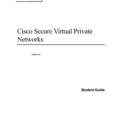 خرید و دانلود نسخه کامل کتاب Cisco secure virtual private networks (CSVPN) : CCSP self-study
