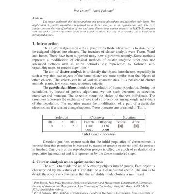 خرید و دانلود نسخه کامل کتاب Cluster Analysis and Genetic Algorithms