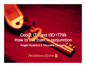 خرید و دانلود نسخه کامل کتاب COBIT, ITIL and ISO 17799. How to use them in conjunction