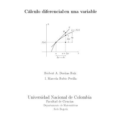 خرید و دانلود نسخه کامل کتاب Colección Notas de clase, Cálculo diferencial en una variable