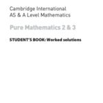 خرید و دانلود نسخه کامل کتاب Collins Cambridge International AS & A Level Mathematics Pure Mathematics 2 and 3 Worked SOLUTIONS