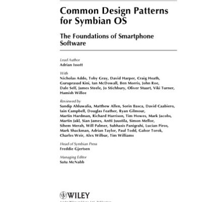 خرید و دانلود نسخه کامل کتاب Common Design Patterns for Symbian OS: The Foundations of Smartphone Software (Symbian Press)