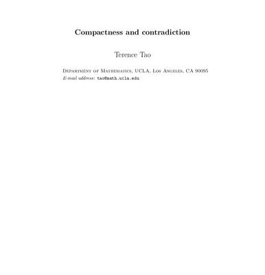 خرید و دانلود نسخه کامل کتاب Compactness and Contradiction