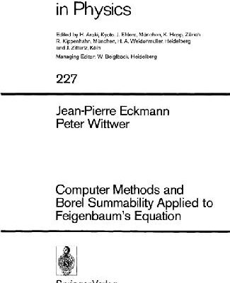 خرید و دانلود نسخه کامل کتاب Computer Methods and Borel Summability Applied to Feigenbaum’s Equation
