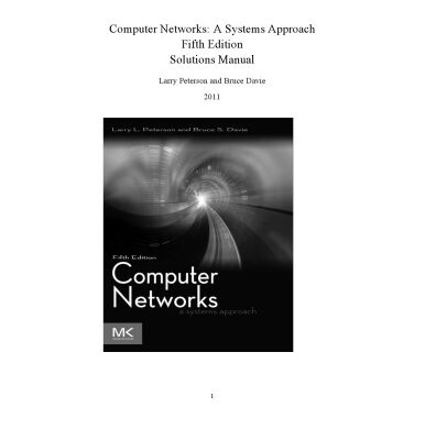 خرید و دانلود نسخه کامل کتاب Computer Networks: A Systems Approach. Solutions Manual