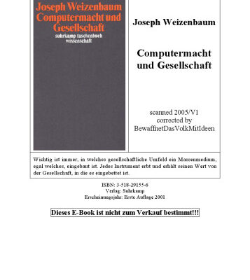 خرید و دانلود نسخه کامل کتاب Computermacht und Gesellschaft: Freie Reden