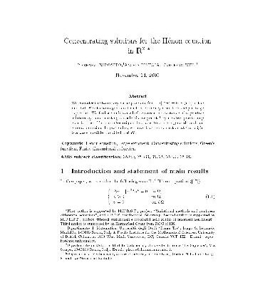 خرید و دانلود نسخه کامل کتاب Concentrating solutions for the Henon equation in R^2