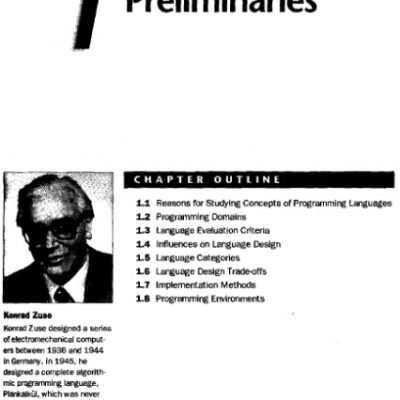 خرید و دانلود نسخه کامل کتاب Concepts of programming languages