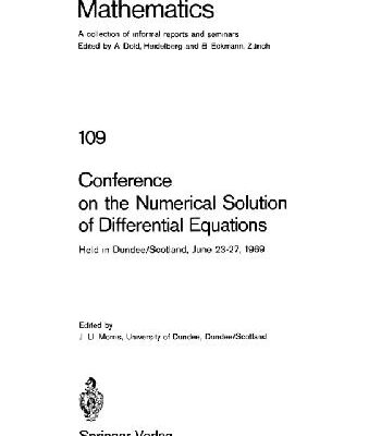 خرید و دانلود نسخه کامل کتاب Conference on the Numerical Solution of Differential Equations