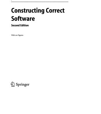 خرید و دانلود نسخه کامل کتاب Constructing Correct Software