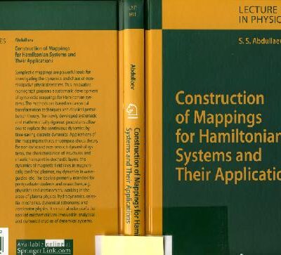 خرید و دانلود نسخه کامل کتاب Construction of mappings for Hamiltonian systems and their applications PD