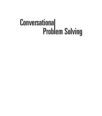 خرید و دانلود نسخه کامل کتاب Conversational Problem Solving